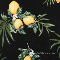 Accept Customization Crepe Fruits Print Rayon Fabric